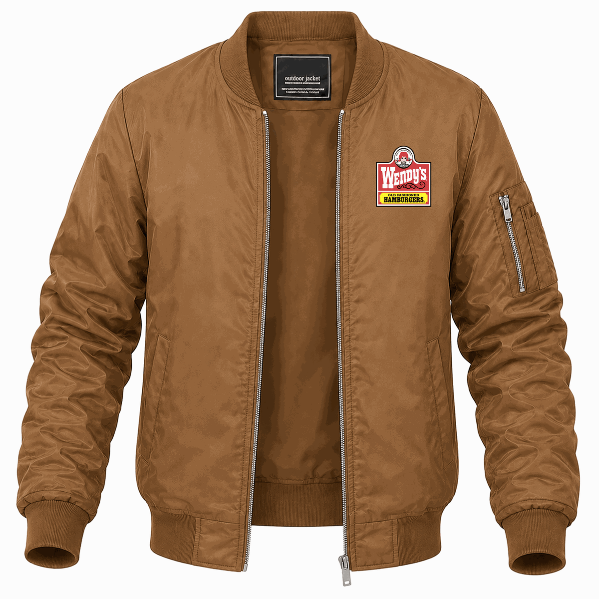Men's Wendy's Lightweight Bomber Jacket - Brown