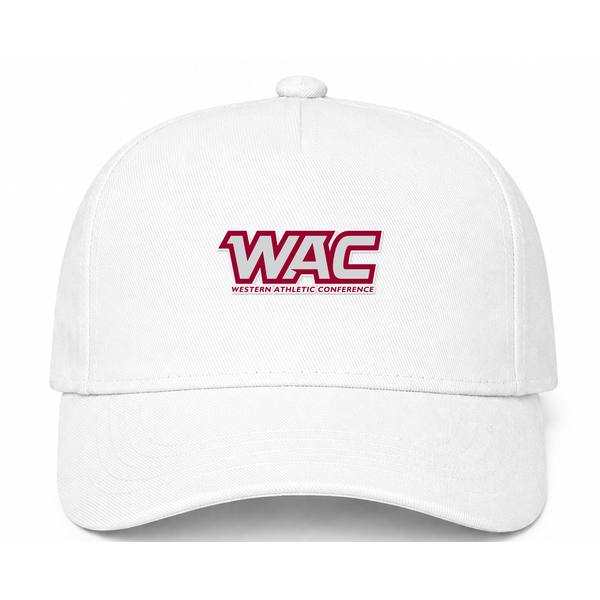 Western Athletic Conference Logo Version 2 White Dad Baseball Cap Hat