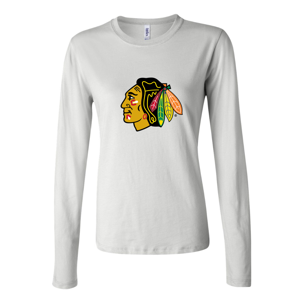 Women's Chicago Blackhawks Long Sleeve T-Shirt - White