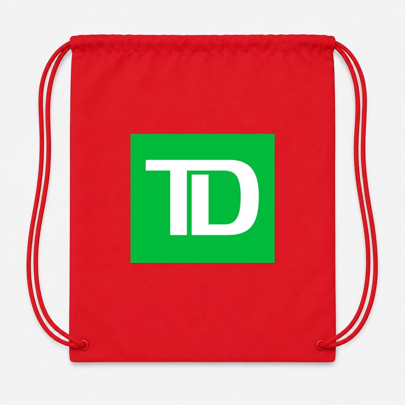 TD Bank Drawstring Bag - Red