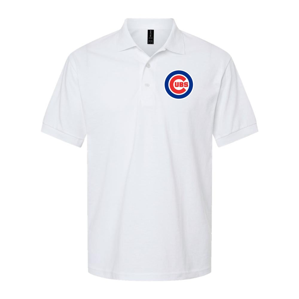 Men's Chicago Cubs Dry Blend Polo - White