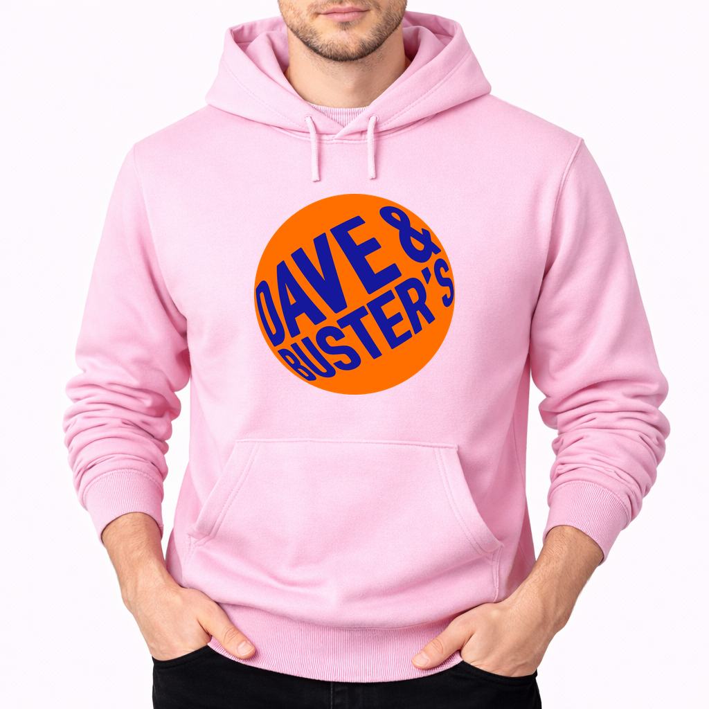 Men's Dave Buster S Pullover Hoodie - Pink
