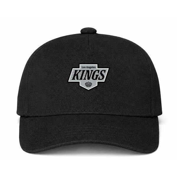 Los Angeles Kings NHL Logo Black Dad Baseball Cap Hat