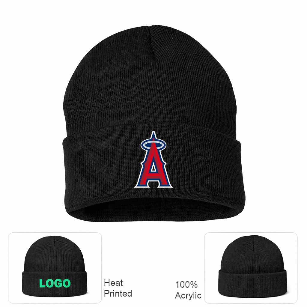 MLB Los Angeles Angels Beanie Hat - Black
