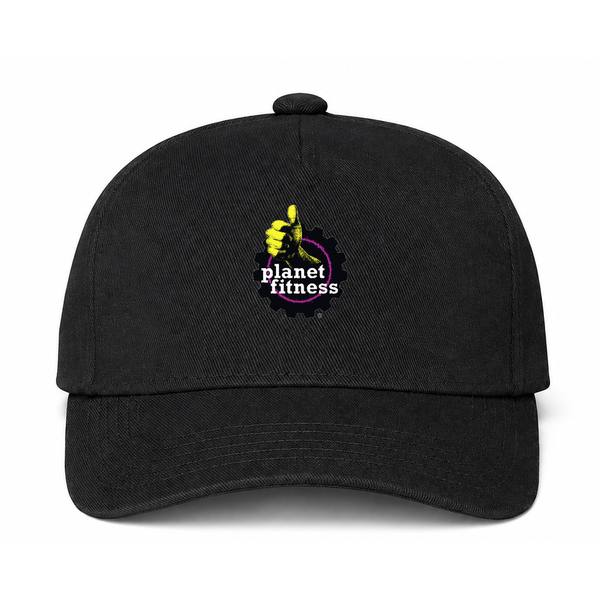 Planet Fitness Logo Black Dad Baseball Cap Hat