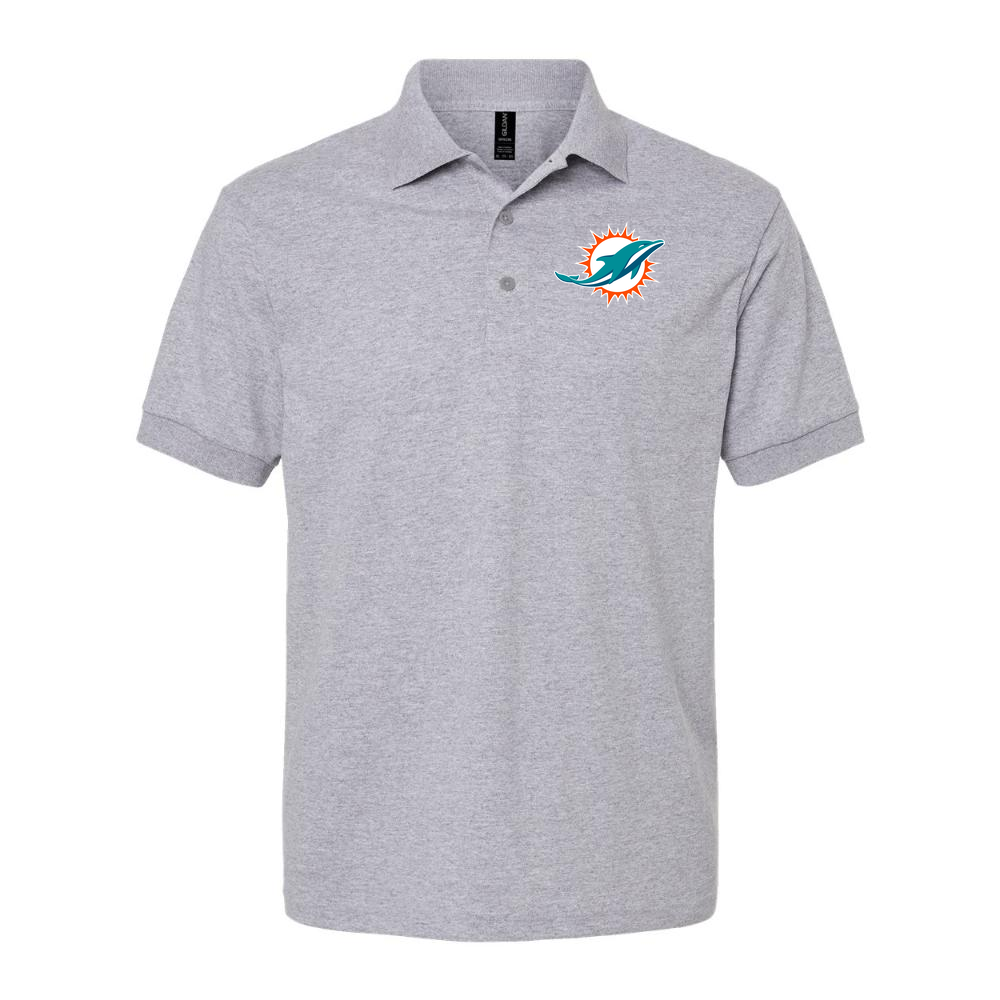 Men's Miami Dolphins Dry Blend Polo - Gray