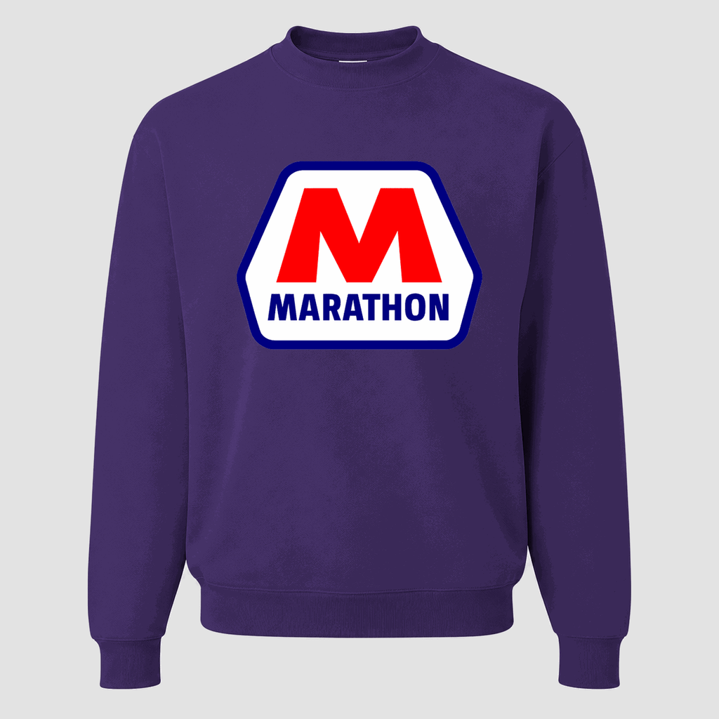 Men's Marathon Crewneck Sweatshirt - Purple