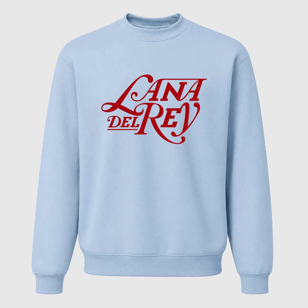 Men's Lana Del Rey Crewneck Sweatshirt - Sky Blue