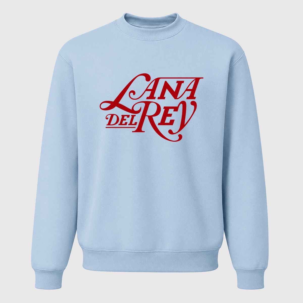 Men's Lana Del Rey Crewneck Sweatshirt - Sky Blue