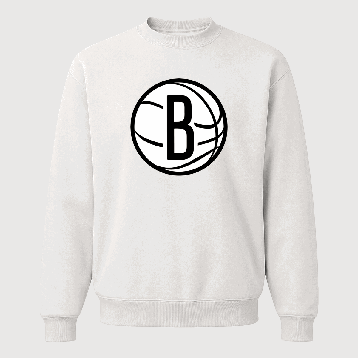 Men's Brooklyn Nets Crewneck Sweatshirt - White
