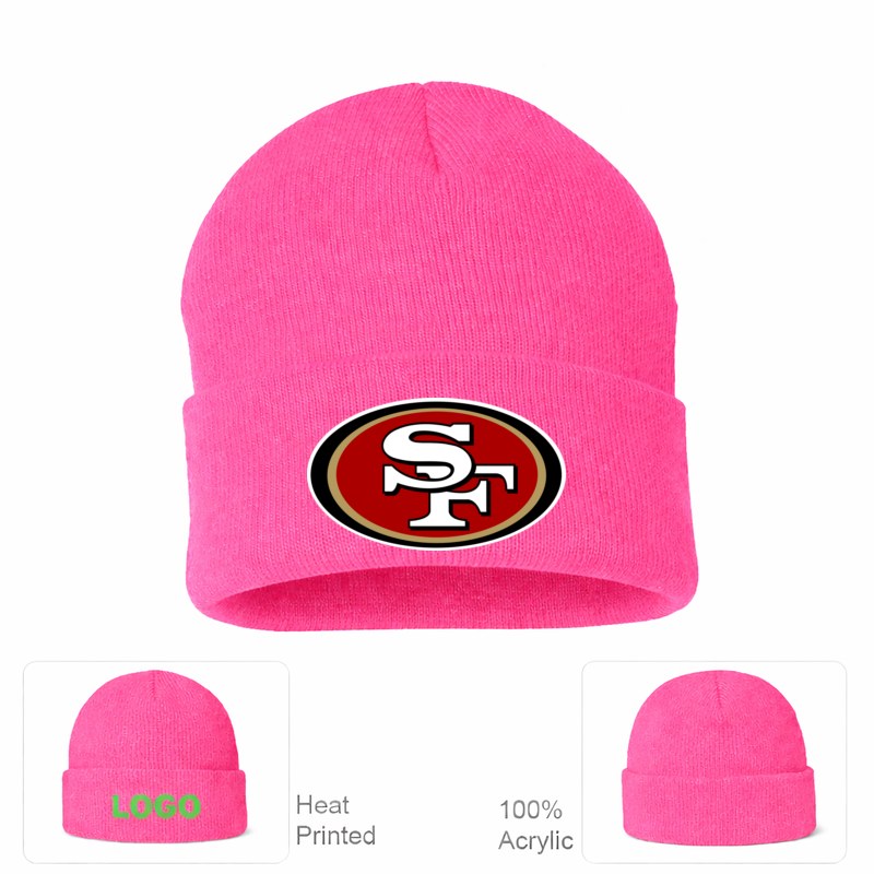 San Francisco 49ers Pink Beanie Hat