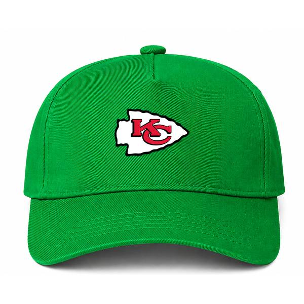 Kansas City Chiefs NFL Logo Green Dad Baseball Cap Hat