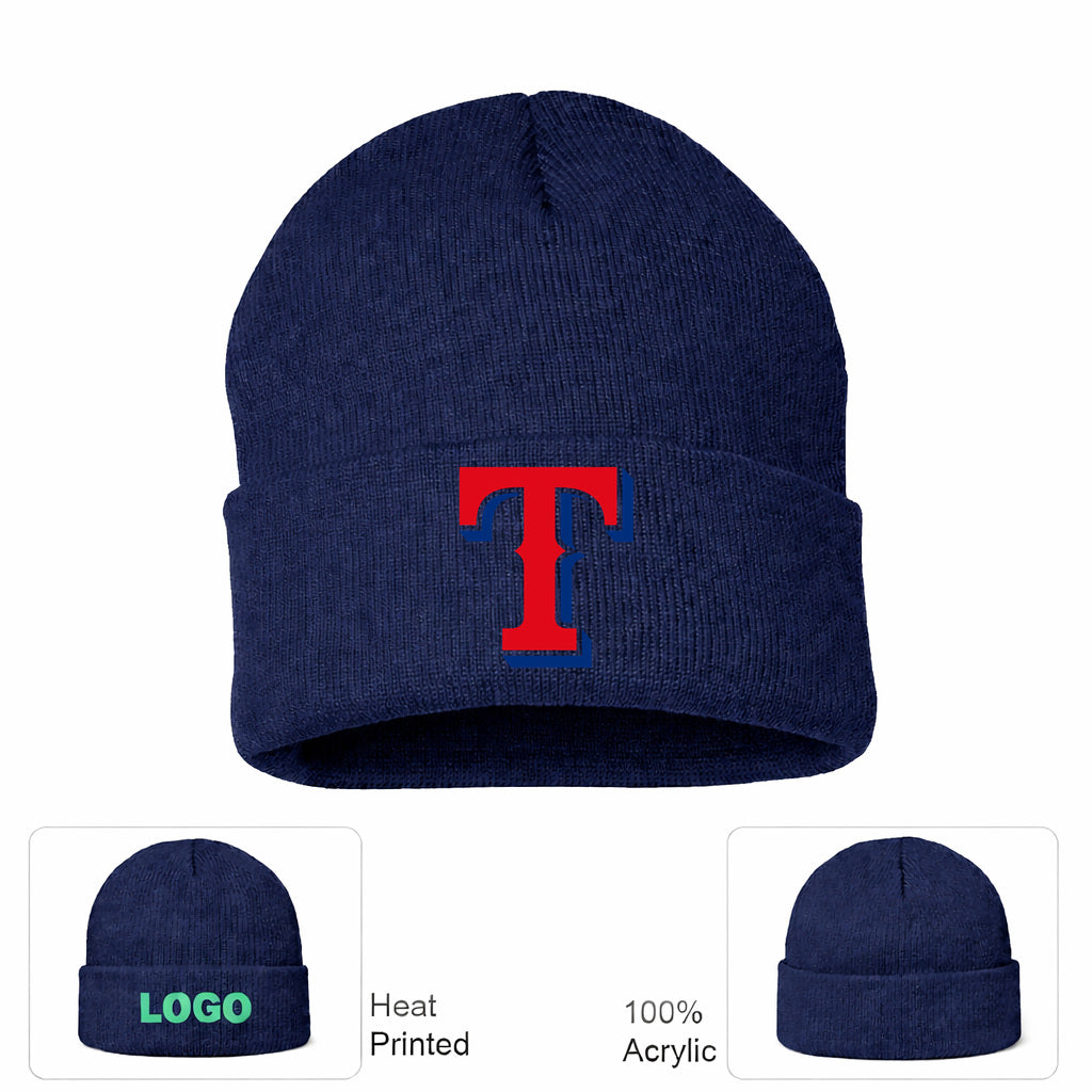 MLB Texas Rangers Beanie Hat - Navy