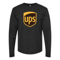 Men's UPS-removebg-preview Long sleeves Cotton Blend T-Shirt - Black