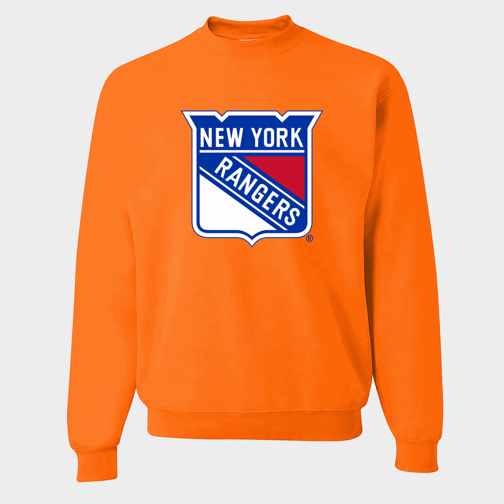 Men's New York Rangers Crewneck Sweatshirt - Orange