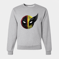 Men's Deadpool & Wolverine Crewneck Sweatshirt - Gray