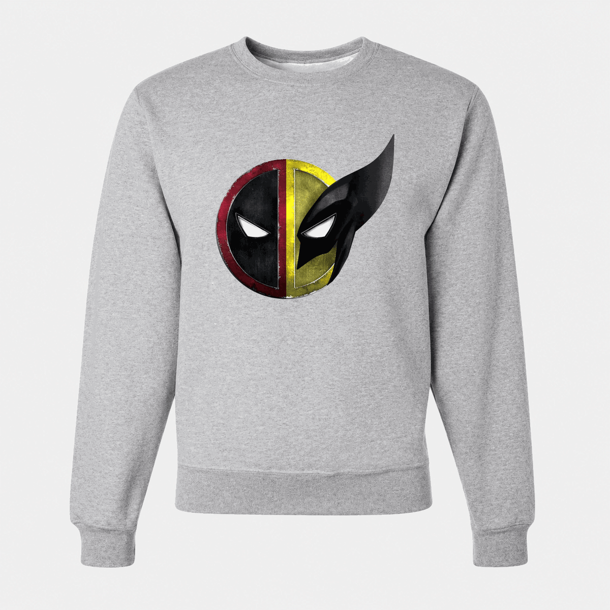 Men's Deadpool & Wolverine Crewneck Sweatshirt - Gray