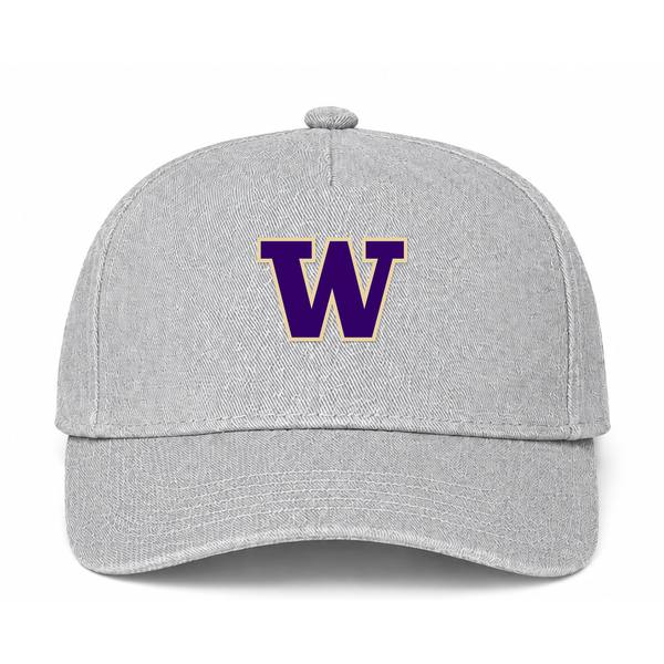 Washington Huskies Logo Gray Dad Baseball Cap Hat