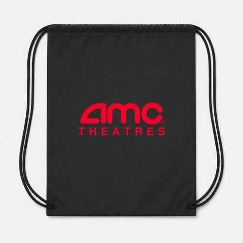Amc Theatres PNG1 Drawstring Bag - Black