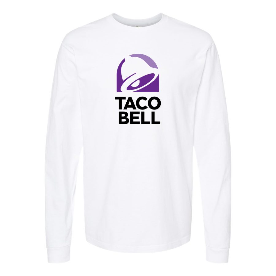 Men's Taco Bell Long sleeves Cotton Blend T-Shirt - White