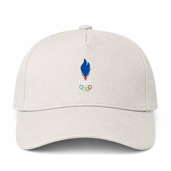 France Cup 2024 White Logo Beige Dad Baseball Cap Hat
