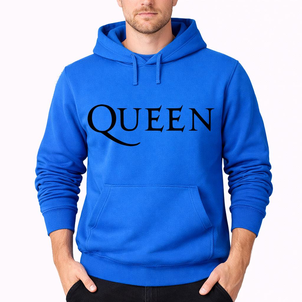 Men's Queen Pullover Hoodie - Azure