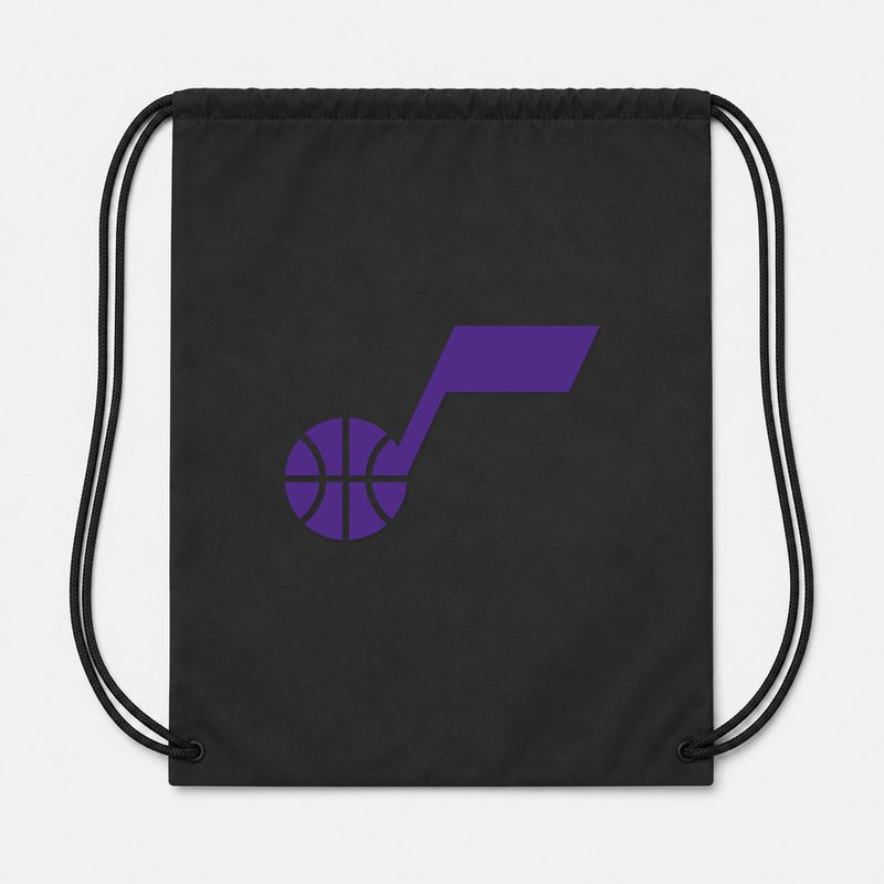 Utah Jazz Drawstring Bag - Black