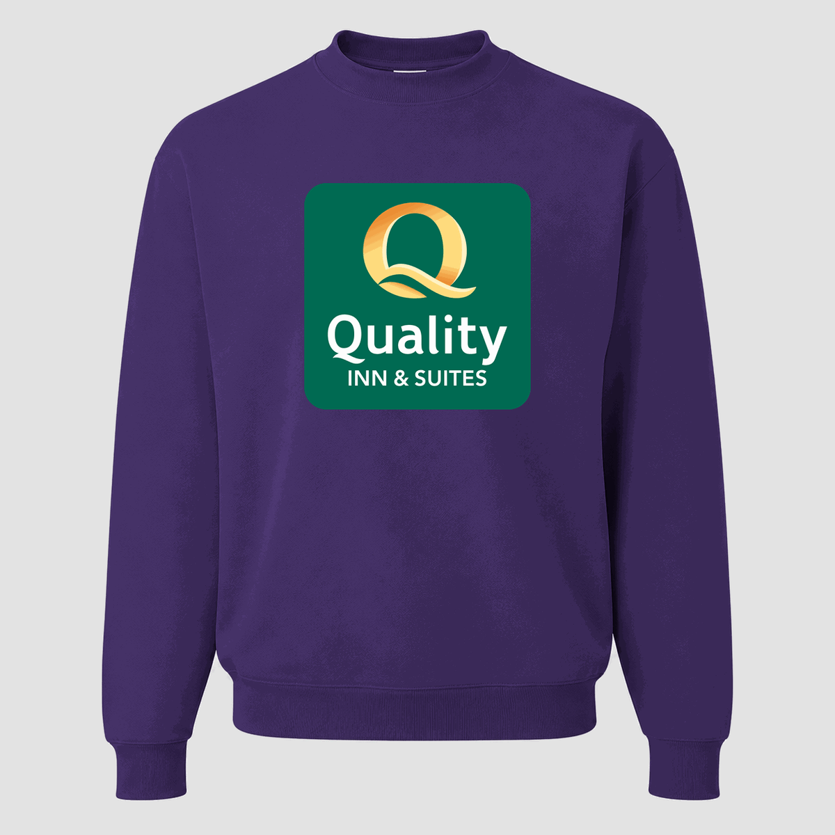 Men's Quality Inn & Suites Crewneck Sweatshirt - Purple