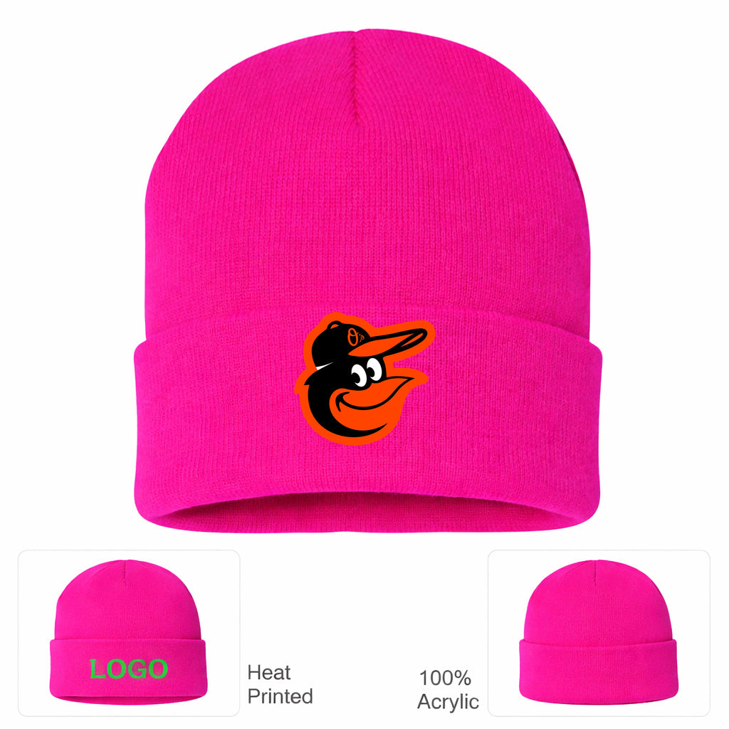 MLB Baltimore Orioles Beanie Hat - Hot Pink