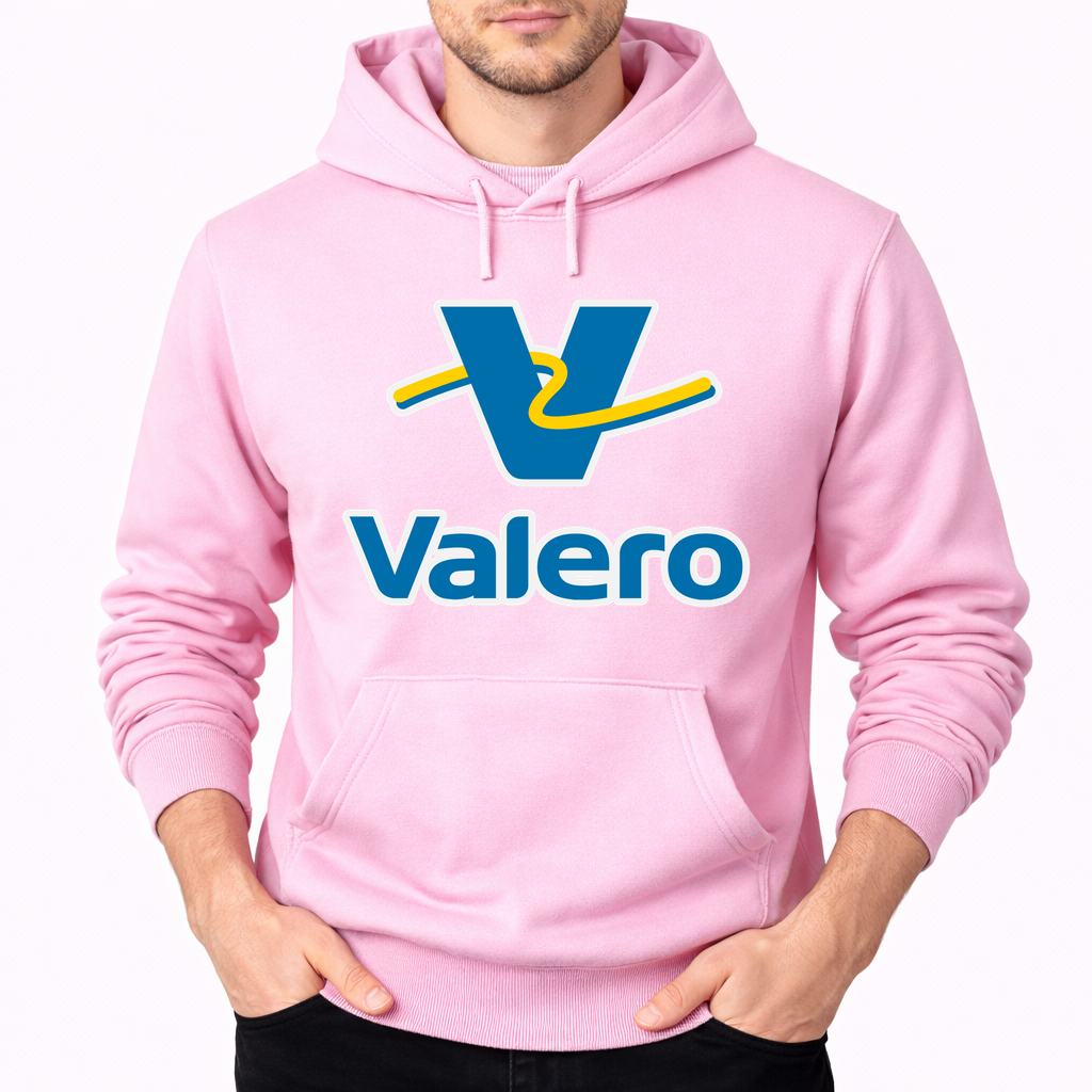 Men's Valero Gas Station Pullover Hoodie - Pink