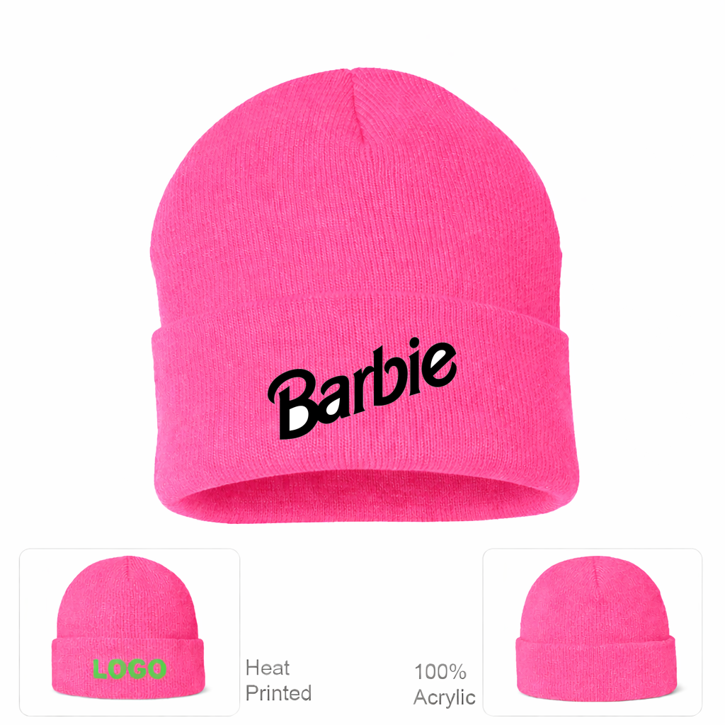 Barbie Beanie Hat - Pink