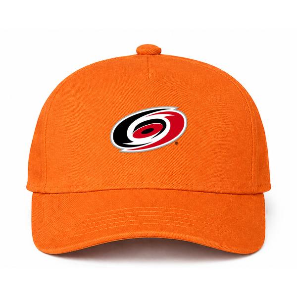 Carolina Hurricanes NHL Logo Orange Dad Baseball Cap Hat