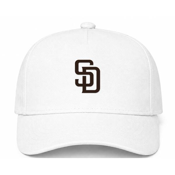 San Diego Padres MLB Logo White Dad Baseball Cap Hat