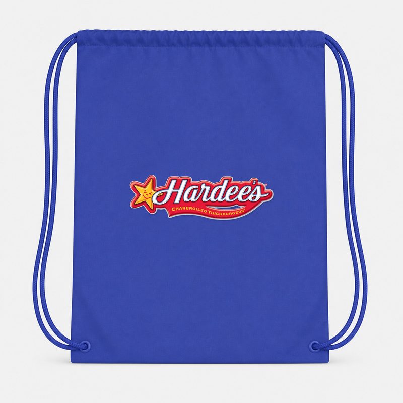 Hardees Drawstring Bag - Blue