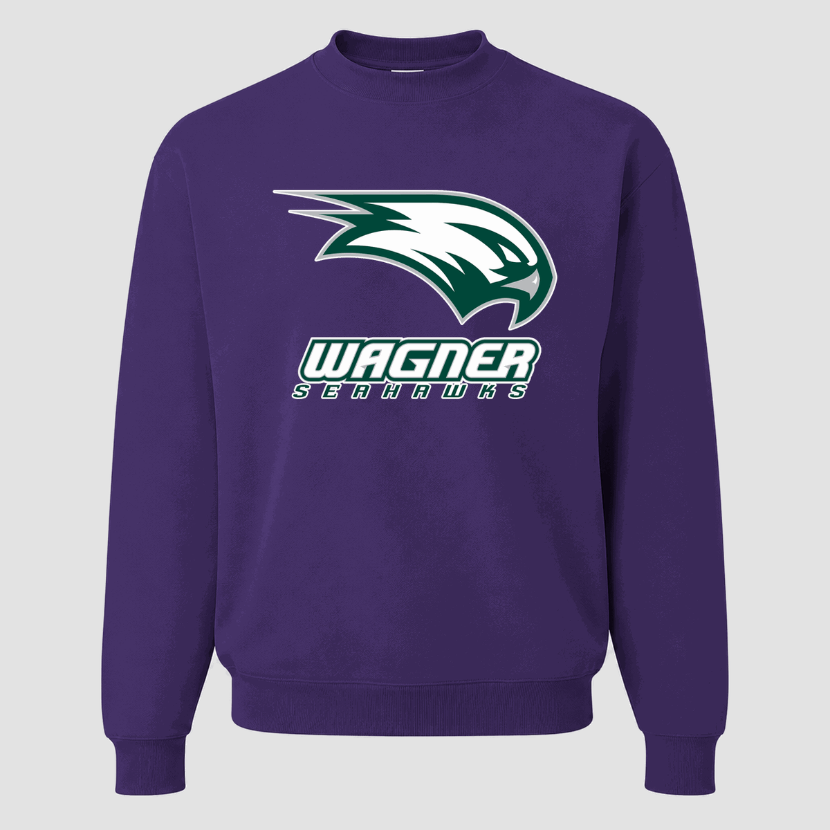Men's Wagner Seahawks Crewneck Sweatshirt - Purple