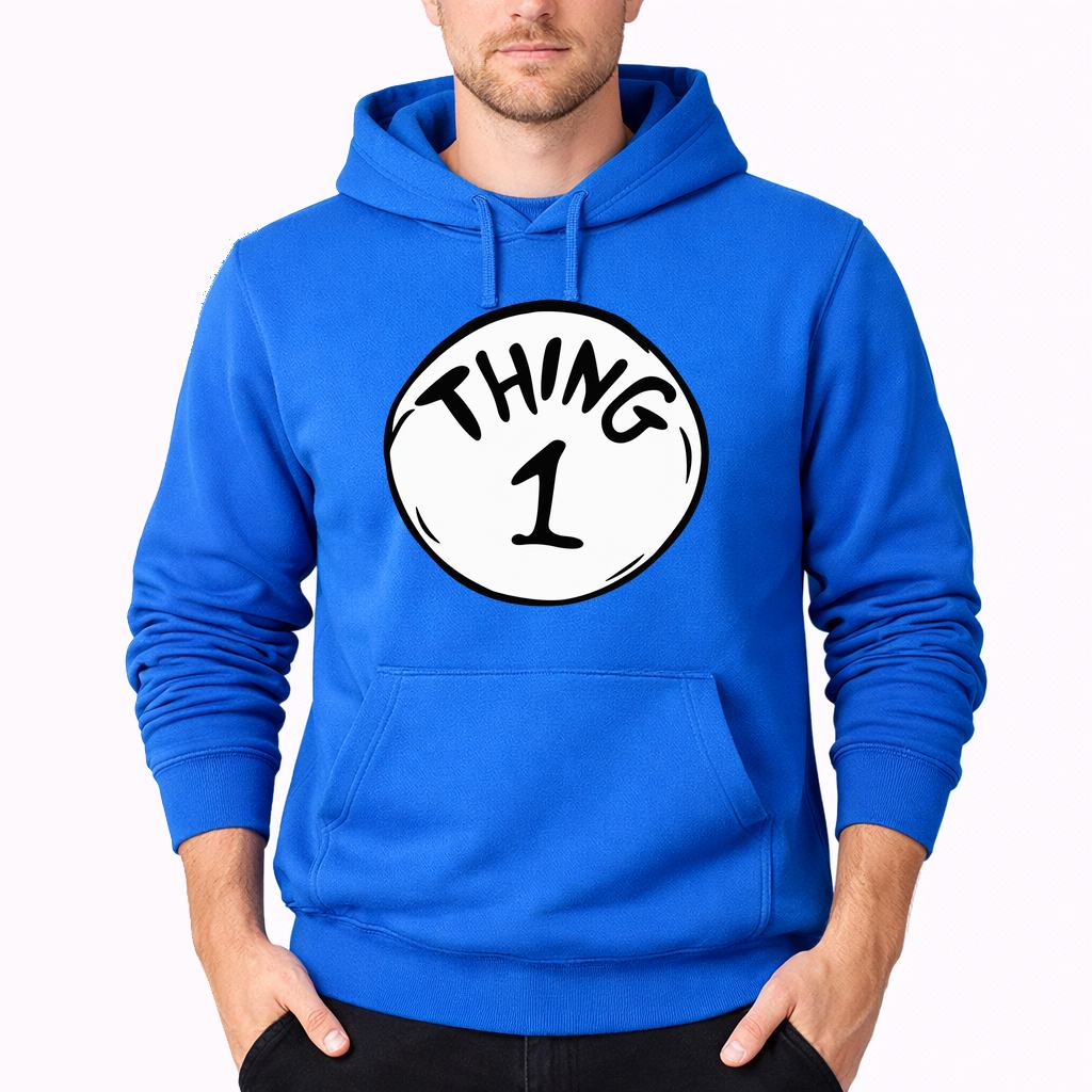 Men's Dr. Seuss Thing 1 Pullover Hoodie - Azure