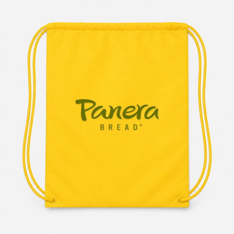 Panera Bread Drawstring Bag - Yellow