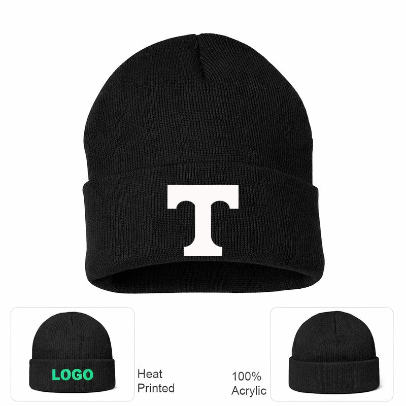 Tennessee Volunteers 2 Black Beanie Hat