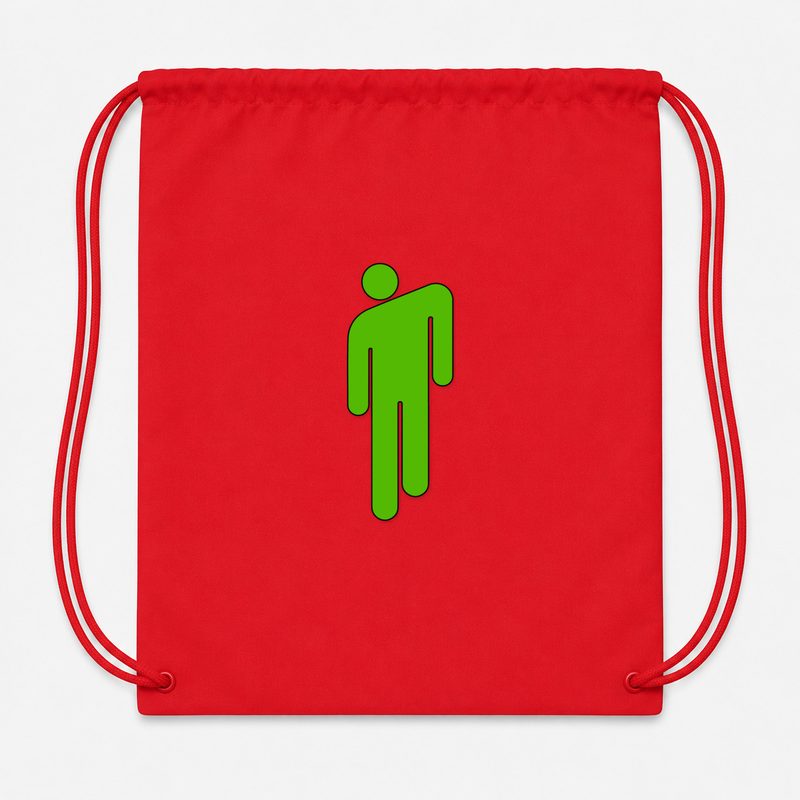 Billie Eilish Drawstring Bag - Red