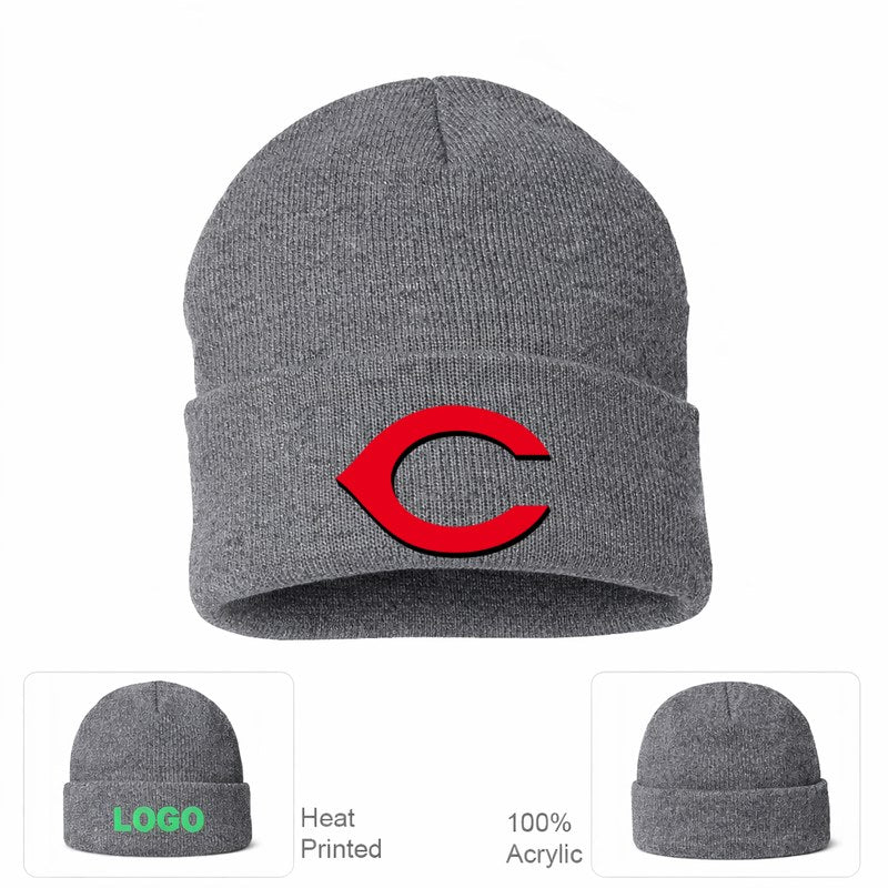 Cincinnati Reds Beanie Hat - Grey