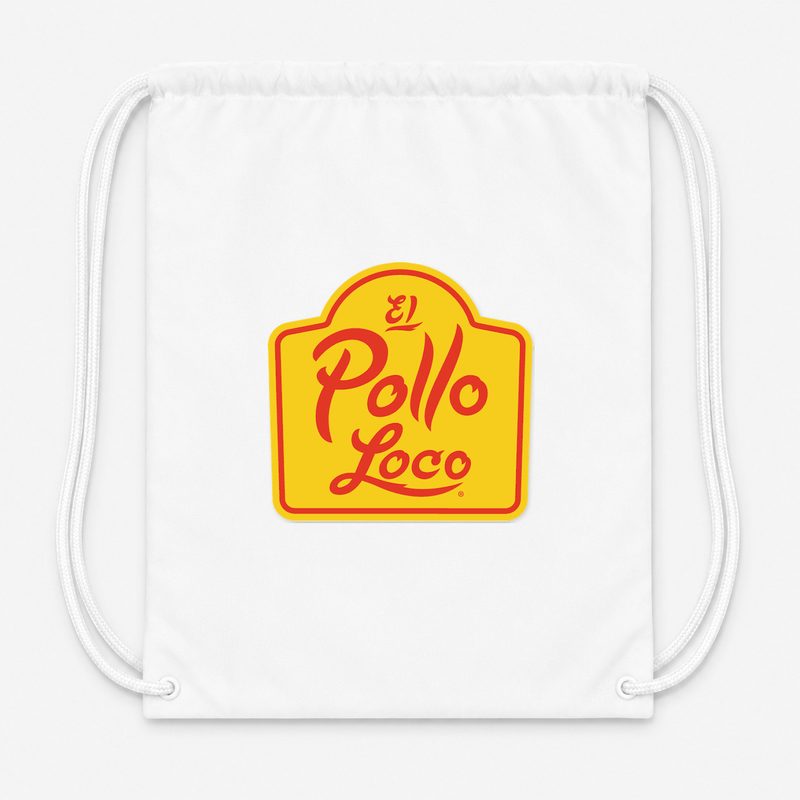 El Pollo Loco Drawstring Bag - White