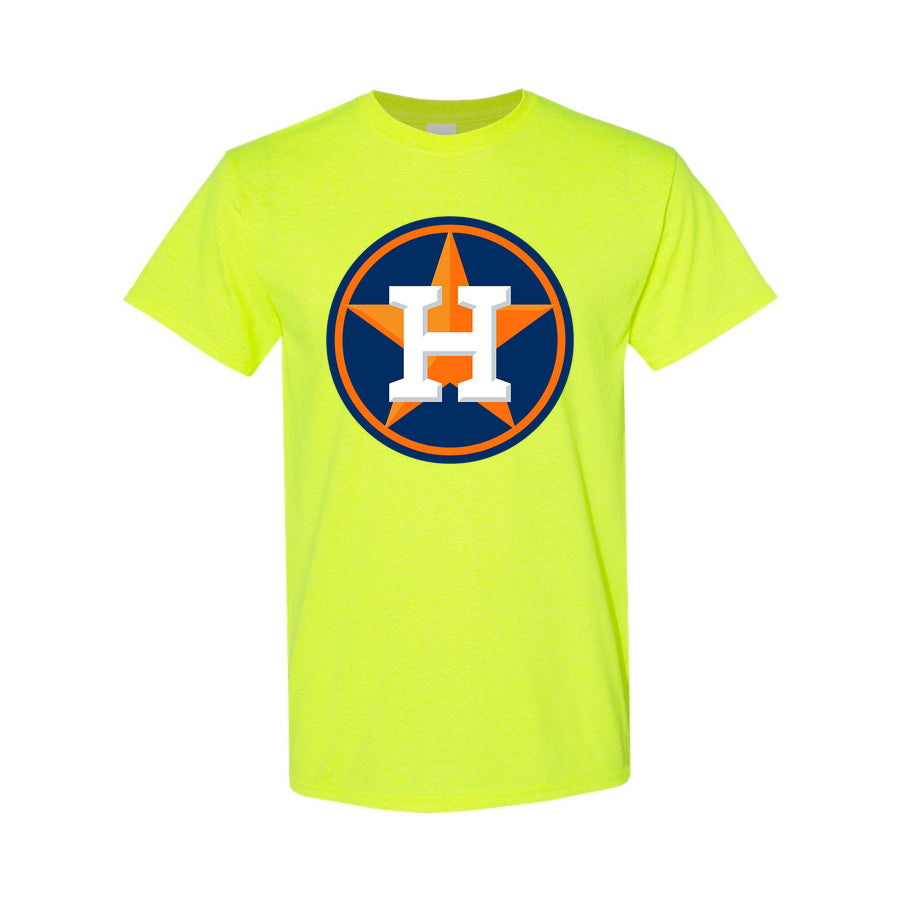 Men's Houston Astros Cotton T-Shirt - Safety Green