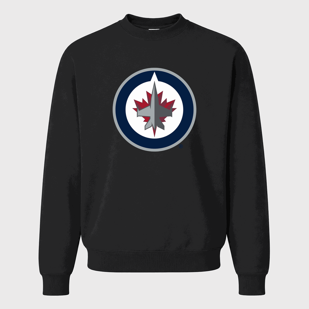 Men's Winnipeg Jets Crewneck Sweatshirt - Black