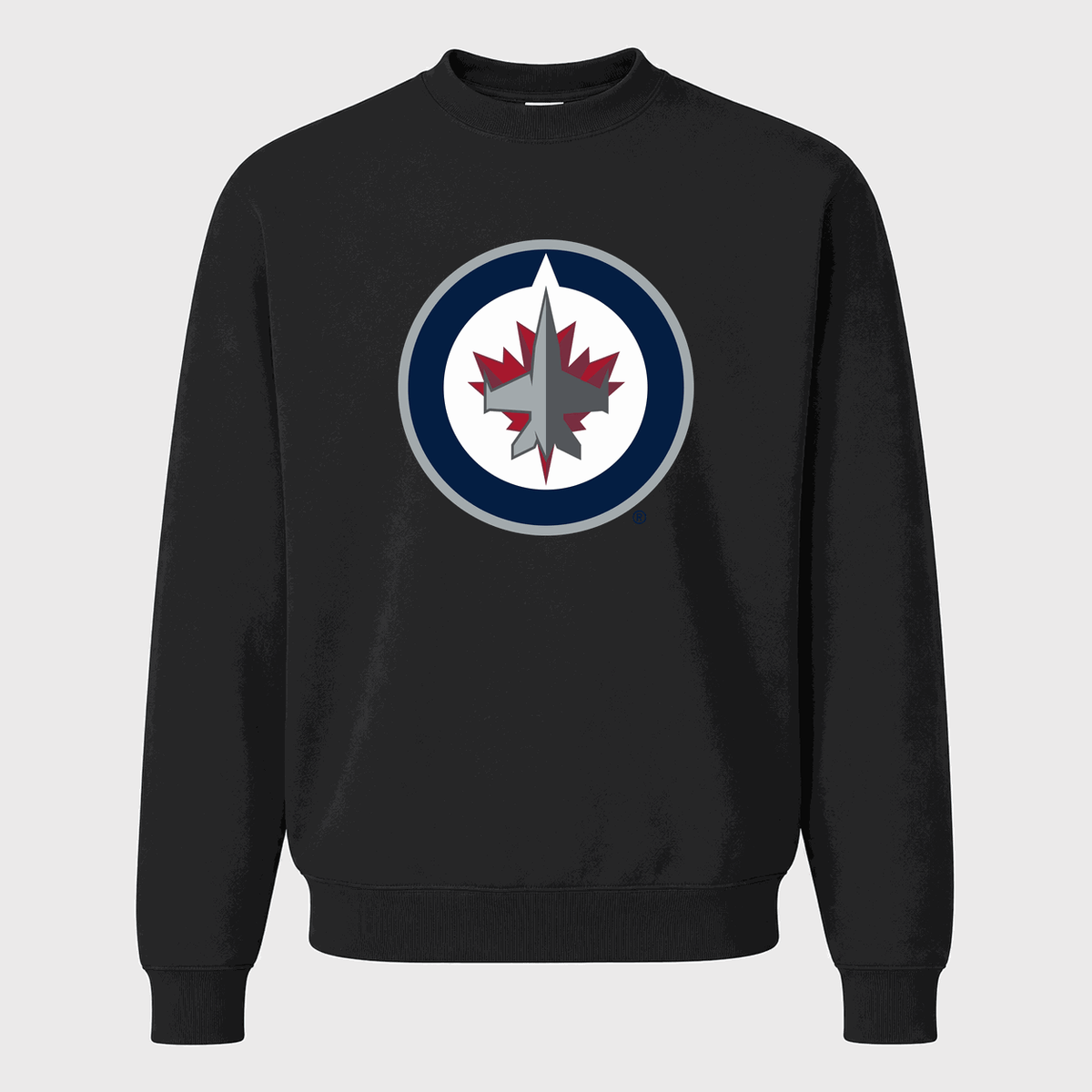Men's Winnipeg Jets Crewneck Sweatshirt - Black