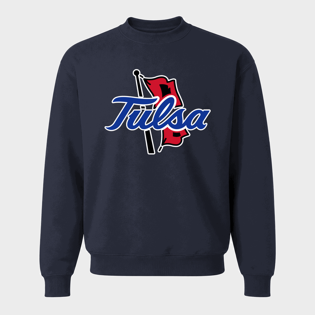 Men's Tulsa Golden Hurricane Crewneck Sweatshirt - Navy