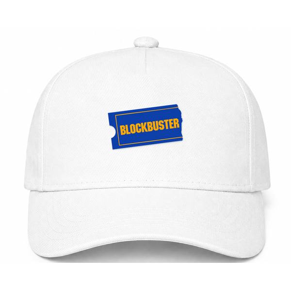 Blockbuster Logo White Dad Baseball Cap Hat