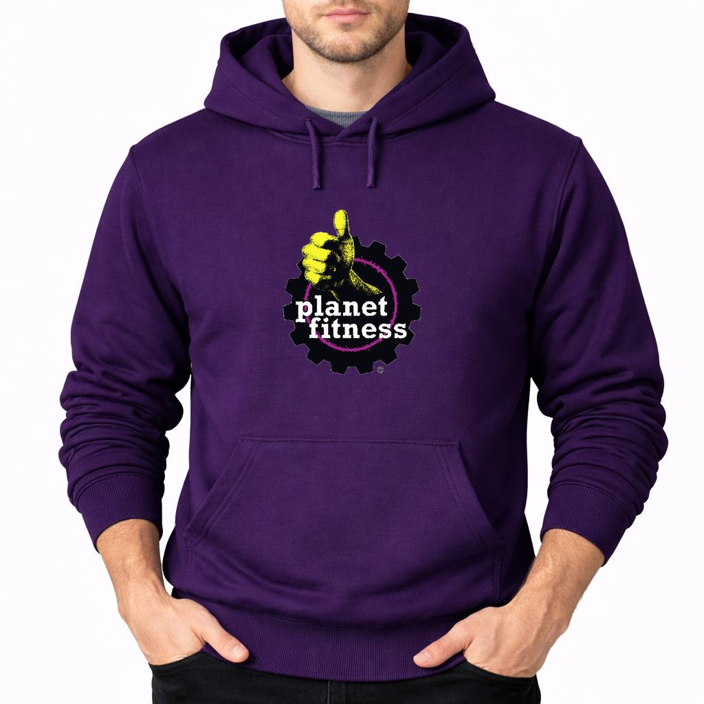 Men's Planet Fitness Pullover Hoodie - Purple