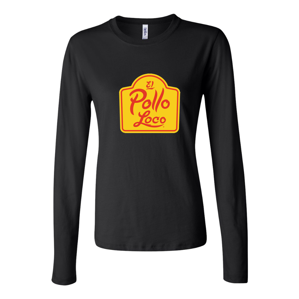 Women's Logo El Pollo Loco Long Sleeve T-Shirt - Black
