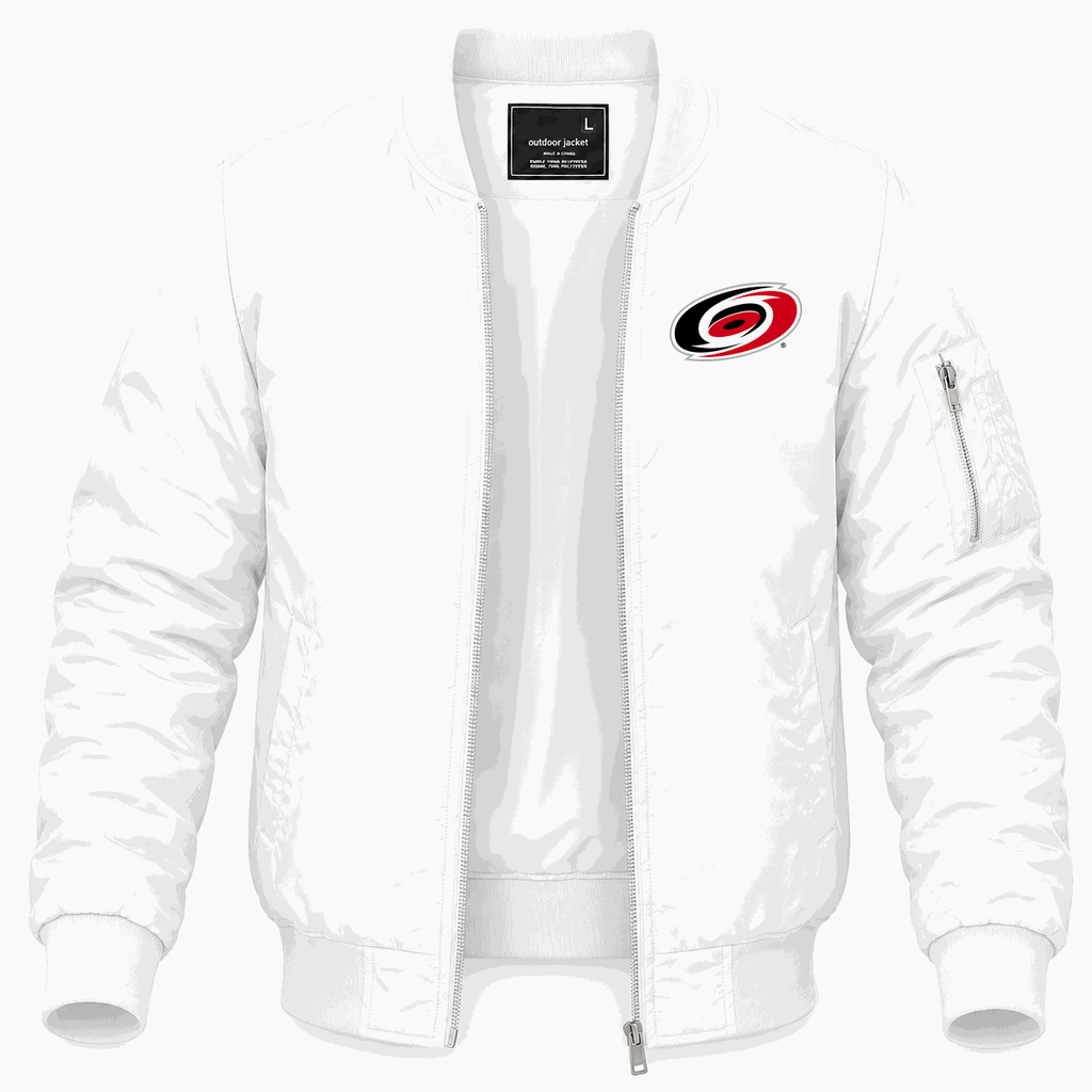 Men's Carolina Hurricanes Lightweight Bomber Jacket - White