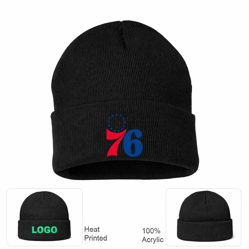 Philadelphia 76ers Black Beanie Hat